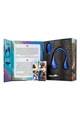 Многофункциональный вибратор LEroina APP INEFY с пультом и APP, силикон, синий, 26,5 см