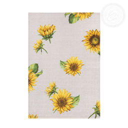 Полотенце кухонное из рогожки "Подсолнухи" 50х70/1 шт. - 50*70 Полотенца из рогожки