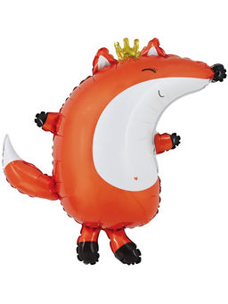 Воздушный шар фольгированный 31" «Лиса в короне»