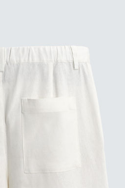 PANTAL?N RELAXED FIT VISCOSA - C??AMO / Blanco roto - Zara фото 9