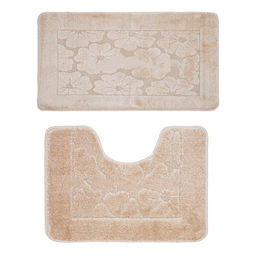 Комплект ковриков для в/к BANYOLIN CLASSIC из 2 шт 50х80/50х40см (бежевый)