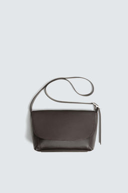 LEATHER CROSSBODY BAG - Zara фото 3