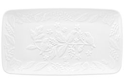 Блюдо прямоугольное "Птички на ветке" белое Elan Gallery