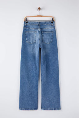 Mavi Yuksek Bel Wide Leg/Genis Paca Comfort Palazzo Jeans TWOAW26JE00252 - Trendyolmilla фото 6