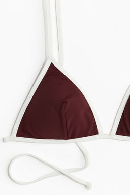 Top de bikini triangular con relleno - H&m фото 9