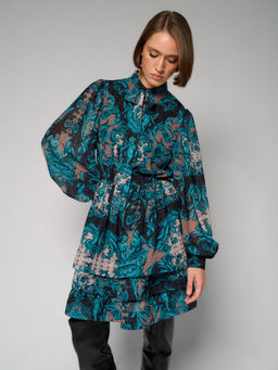 Платье женское 12411-35145 multicolor-turquoise - Maxroses фото 7