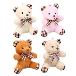 Мягкая ирушка Мишка в клеточку, на брелоке, цвет МИКС - Simaland фото 3