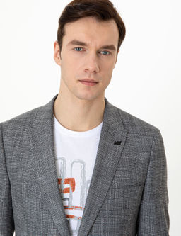 Серый Экс. Узкая куртка - Cacharel фото 2