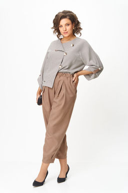 Костюм Michel Chic 1436/1 бежевый, клетка фото 4