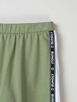 Брюки со спущенным шагом и лампасами Олива - Bungly фото 4