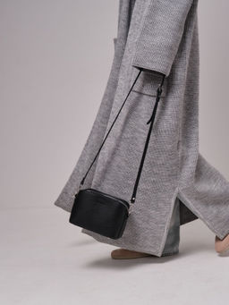 Сумка кожаная на плечо кросс-боди Deboro 30848 черный