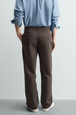 PANTAL?N CHINO STRAIGHT FIT / Marr?n - Zara фото 3