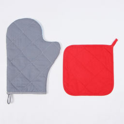 Набор кух. Этель Новогодние забавы: прихватка 19х19 см, варежка-прихватка 20х28 см, 100% х  фото 3