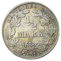 1/2 марки 1906 года A Германия