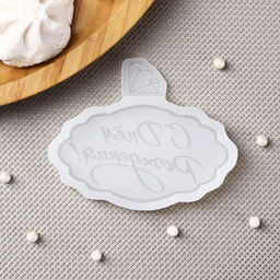 Силиконовый молд «С днём рождения», 8.5×7 см, прозрачный