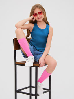 Майка кашкорсе в рубчик с лайкрой - Nota bene фото 4