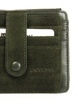 LACCOMA кредитница LA-6525-Z-темно-зеленый натуральная замша фото 3