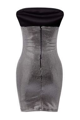 Gumus Orme Parlak Gorunumlu Mini Elbise TPRSS26EL00033 - Trendyolmilla фото 2