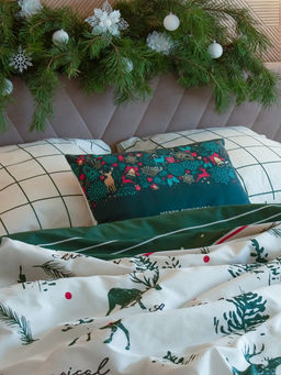 Постельное бельё евро «Этель» Magical Christmas, бязь