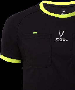 Футболка судейская JOGEL Referee tee, черный  фото 3