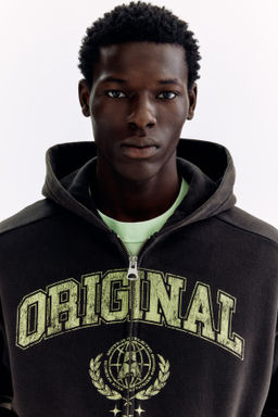 Chaqueta sudadera estampada Oversized Fit - H&m фото 2