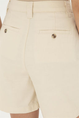 Женские тканые шорты цвета экрю Неожиданная скидка в корзине - U.s. polo assn фото 6