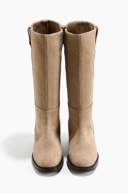 Botas a la rodilla en serraje afelpado - H&m фото 5