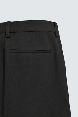 WOOL BLEND PLEATED TROUSERS - Zara фото 10