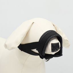 Недоуздок-намордник для собак с подкладом, размер S, ОM 12-24 см, ОШ 11-18 см, черный - Пижон фото 3