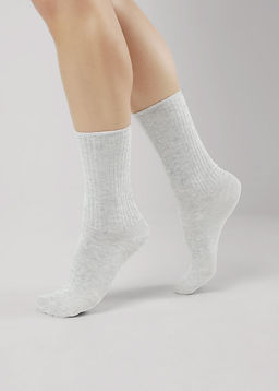 CLE Носки жен.Д2422 база лапша меланж св.бежевый - Clever wear фото 12