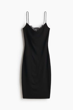 Vestido con ribete de encaje