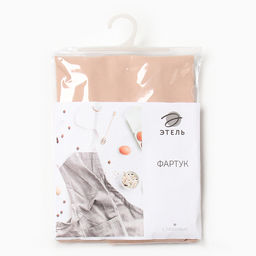 Фартук Этель Kitchen цв.бежевый, 60х70см, саржа, 100% х/л  фото 6