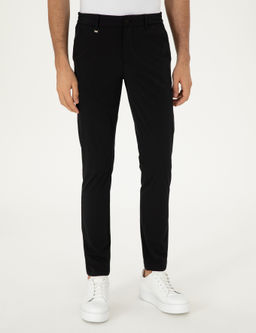Siyah Slim Fit Kanvas Pantolon - Cacharel фото 2