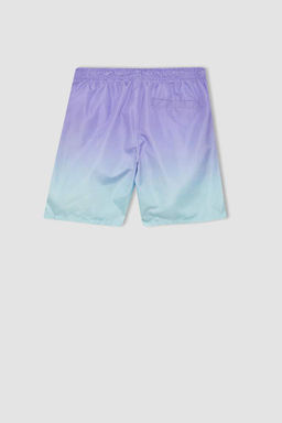 Шорты для плавания выше колена стандартной посадки с сетчатой подкладкой и градиентным принтом - Defacto фото 10