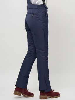 Полукомбинезон брюки горнолыжные женские темно-синего цвета 55221TS - SkiingBird фото 9