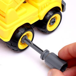 Конструктор винтовой Машина с краном, с отвёрткой, 26 деталей - Simaland фото 4