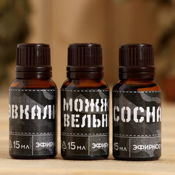 Набор эфирных масел в треугольной коробке Крутому мужику 3 шт.