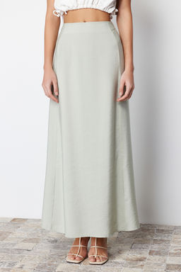 TRENDYOLMILLA Mint Modal Icerikli A-line Maxi Boy Dokuma Etek TWOSS24ET00058  фото 5