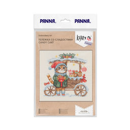 Klart набор для вышивания 8-578 Тележка со сладостями 19.5 х 19 см  фото 3