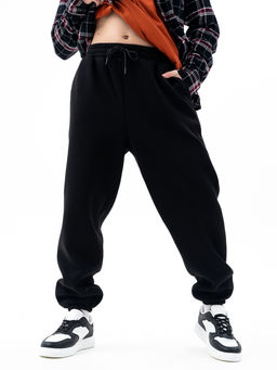 с начесом  Брюки джоггеры ,черные - Binita фото 2