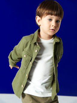 Bisiklet Yaka Basic Erkek Bebek Ti??rt