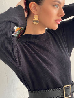 11333 Платье чёрное вязаное - Martichelli фото 4