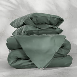 Постельное бельё Этель 2сп Tencel 180*210см, 220*245см, 50*70см-2шт, цвет оливковый  фото 5