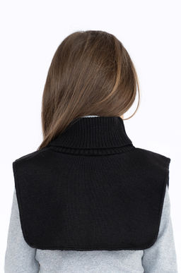 Манишка вязаная черная Ш-111 (48-54)