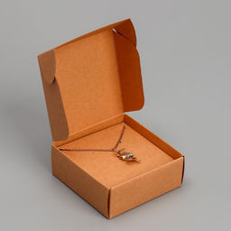 Цена за 5 шт. Коробка под бижутерию, упаковка, «Крафт», 7.5×7.5×3 см