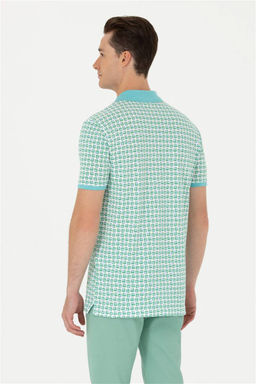 Мужская мятная футболка-поло - U.s. polo assn фото 12