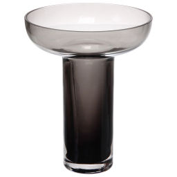 Ваза стеклянная "GREY GLASS" 16*19см