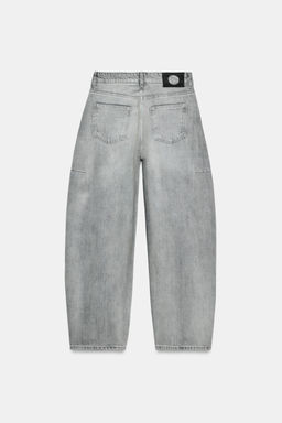 ZW COLLECTION ANKLE balloon mid-waist JEANS - Zara фото 6