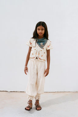BLUSA BORDADOS / Crudo - Zara фото 6