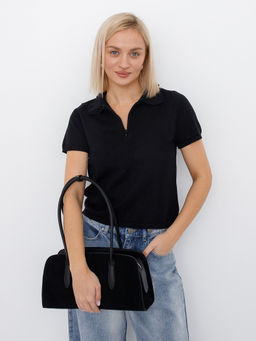Сумка 8008-1SMS black Velina Fabbiano-Safenta